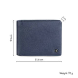 Stanford Saffiano Blue Wallet