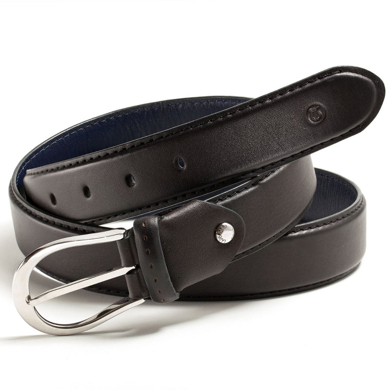 Buy Lapis Bard Sullivan Belt Carbon Black 35Mm Buckle with Two Tone  Leather-Chestnut Brown, Brown Color Men